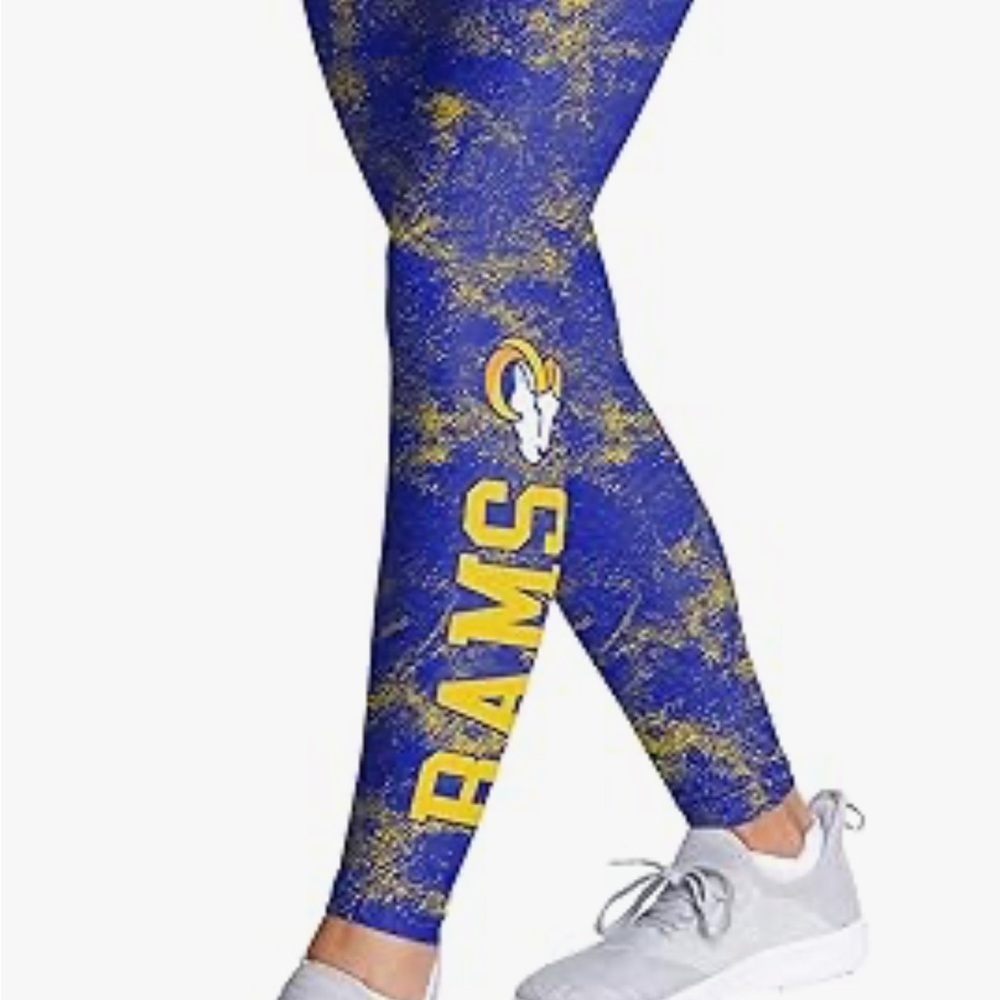 Los Angeles Rams Women’s Leggings Pants Large NEW NFL Football Blue Yellow